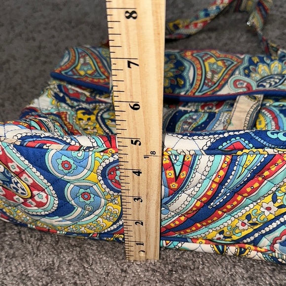 Vera Bradley Red and Blue Paisley Crossbody Bag - Picture 7 of 8